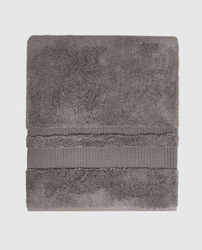 Hamam Grey terry bath towel PERA PERABATHTOWEL