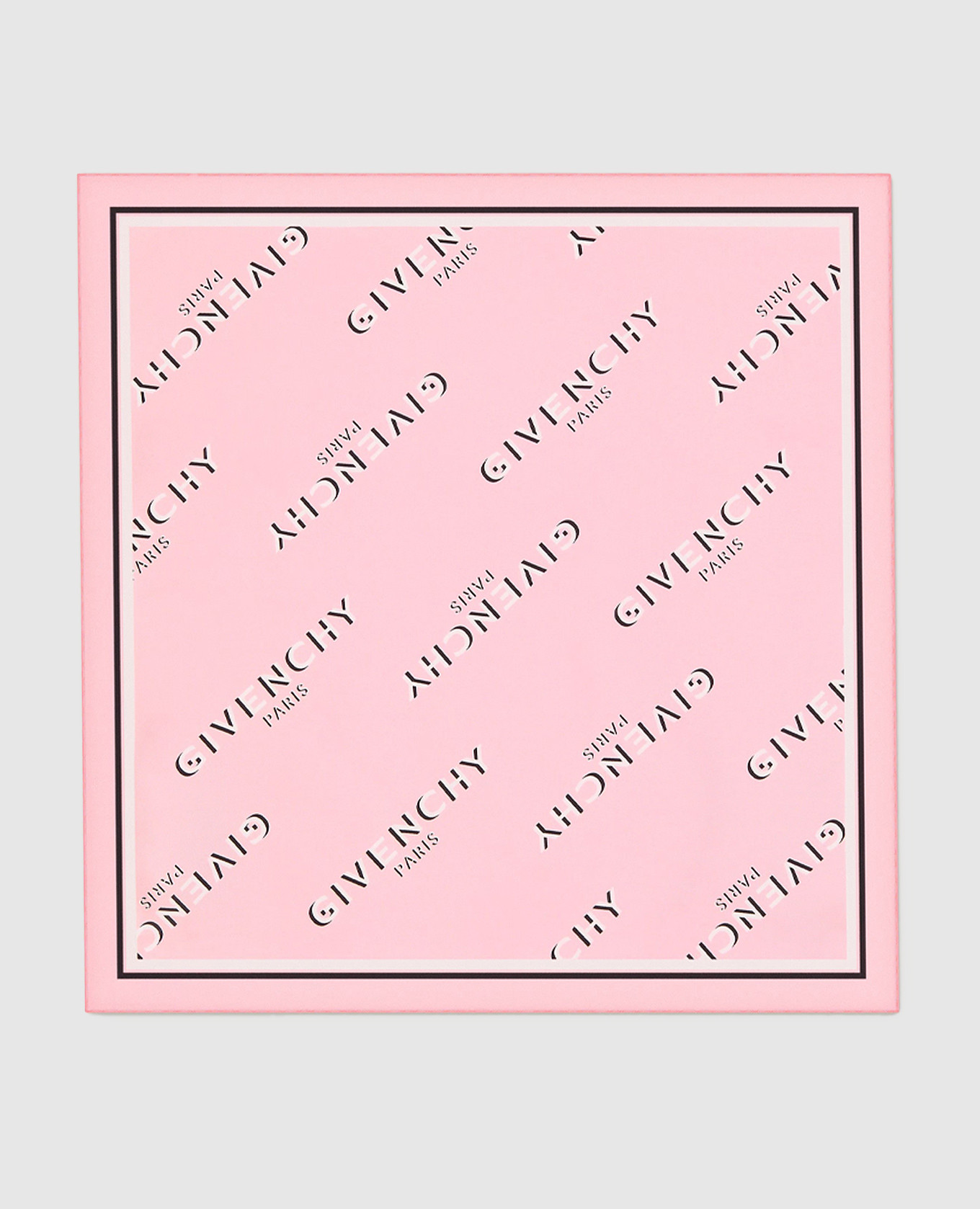 

Pink Shadow silk scarf with logo print Givenchy