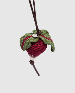 JW Anderson Knitted radish-shaped bag charm AC0423FA0496