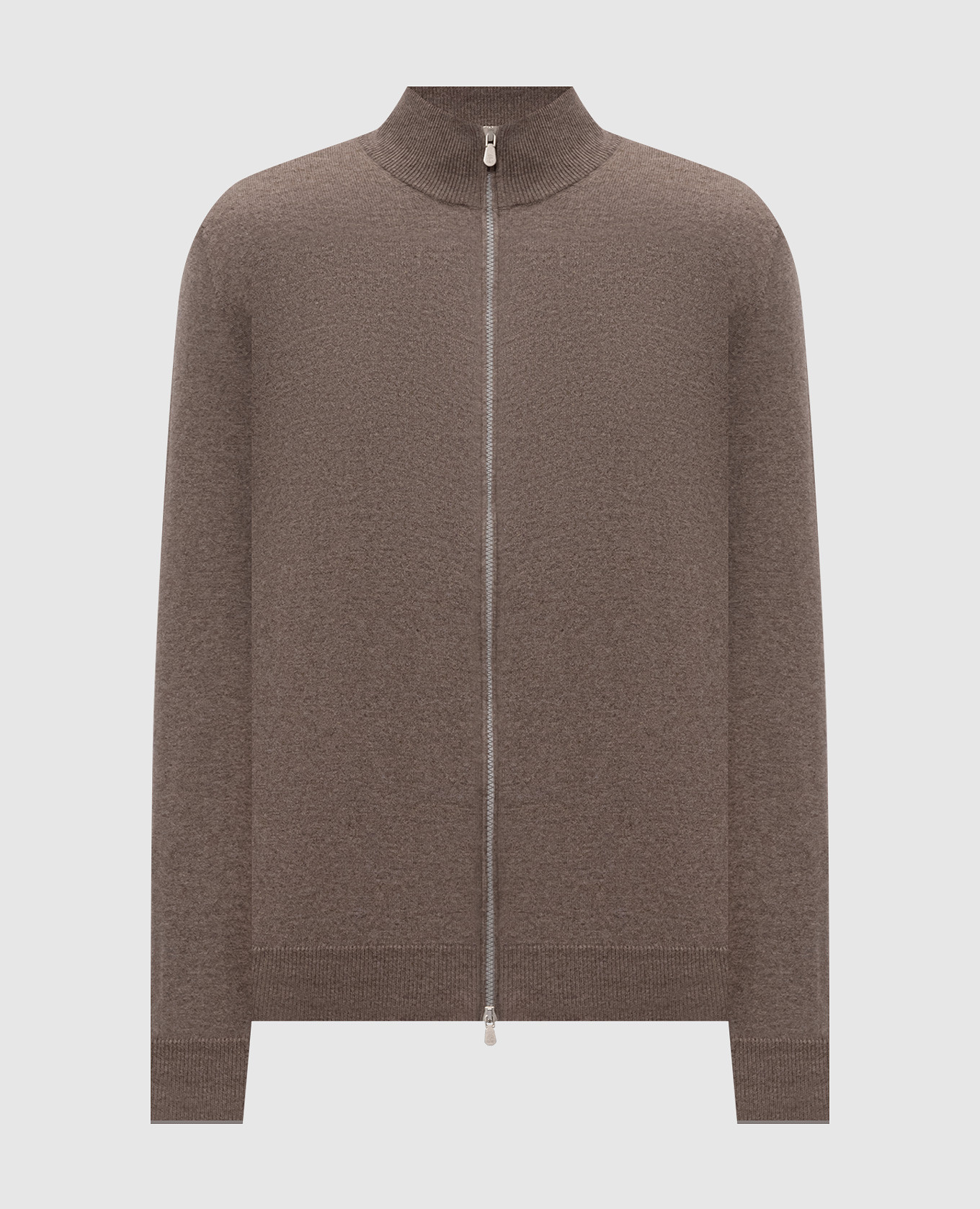 Brown cashmere cardigan