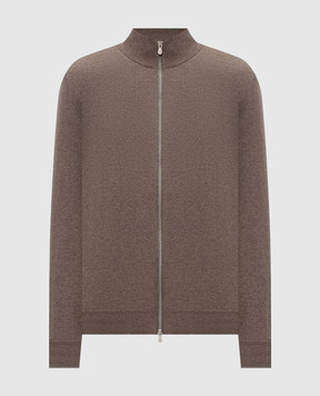 Brunello Cucinelli Brown cashmere cardigan M2200106