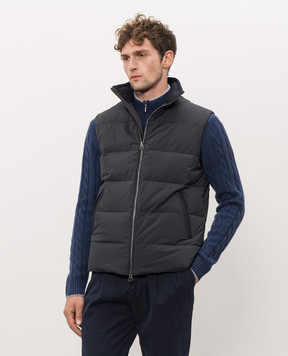 Castangia dal 1850 Blue down vest CS00424