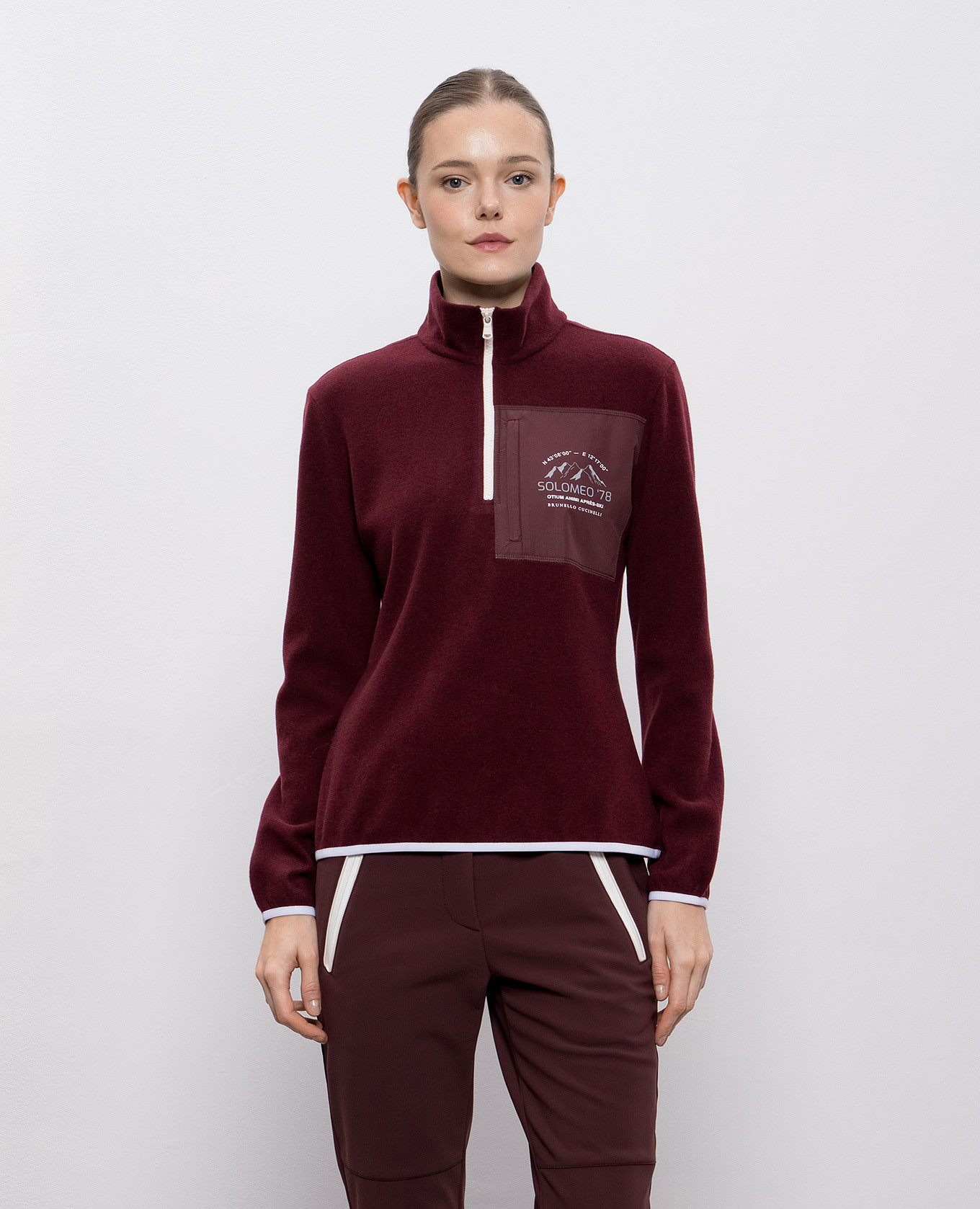 

Burgundy cashmere jumper Brunello Cucinelli