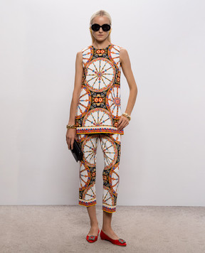 Dolce&Gabbana Brand print top F7BZ0TGDDTD
