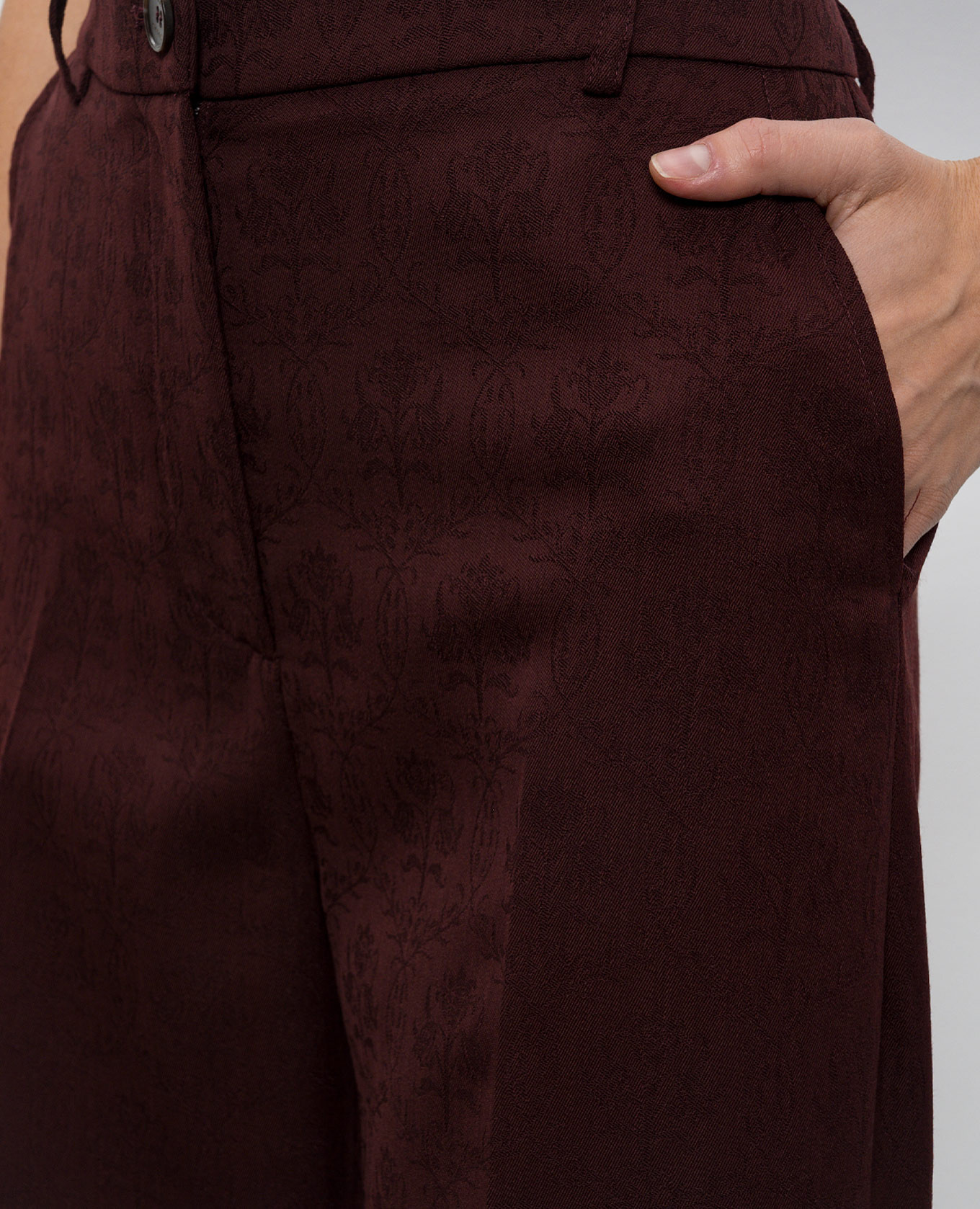 

Burgundy wool pants Etro