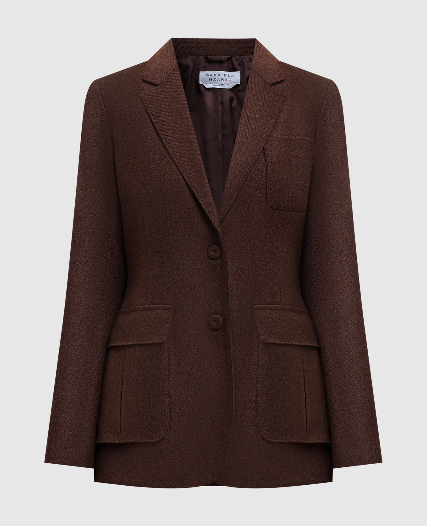 

Louisa brown wool and cashmere jacket Gabriela Hearst