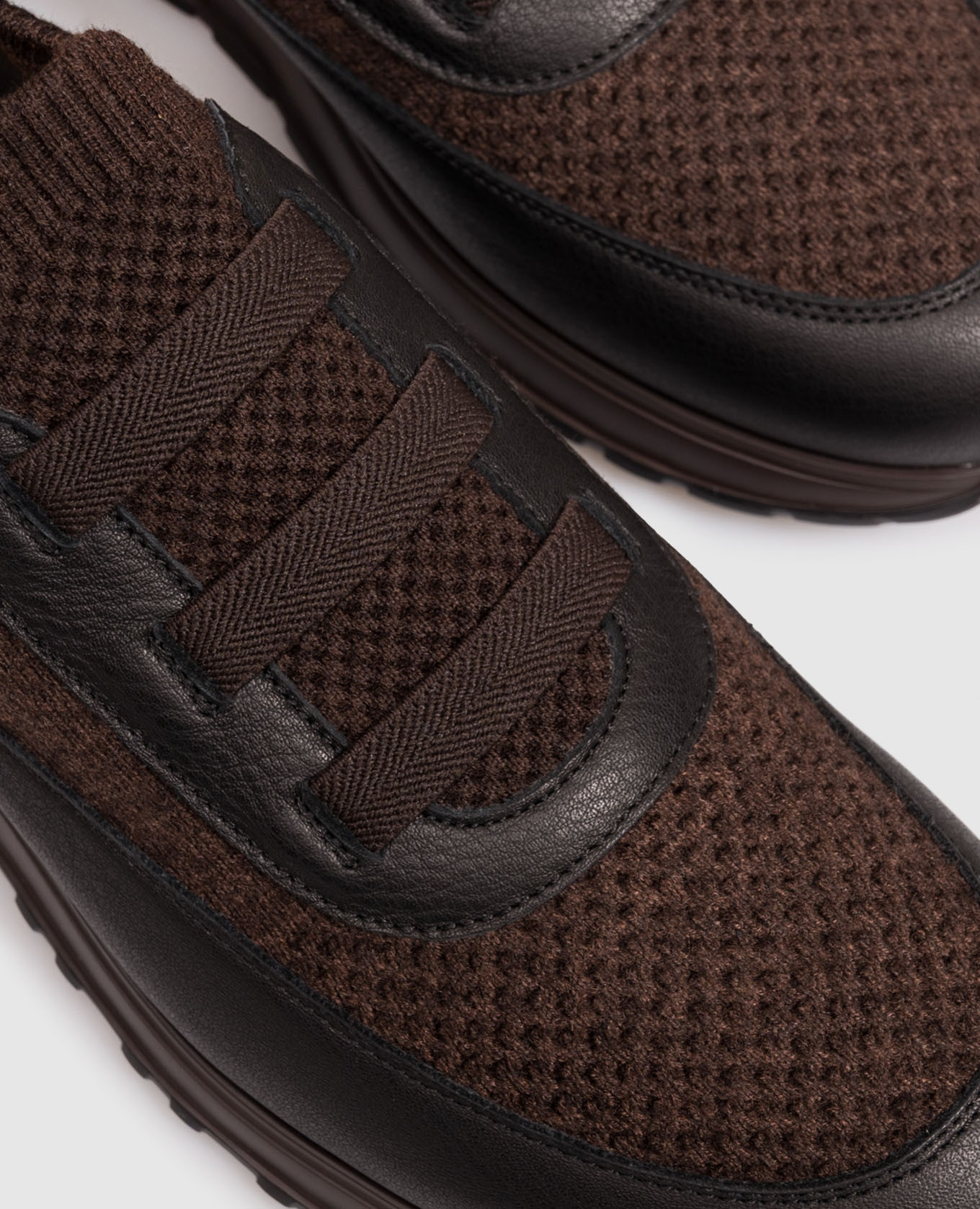 Brown combination sneakers with logo Doucal's 5