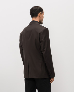 Dolce&Gabbana Sacilia brown wool jacket G2TV4TFU269
