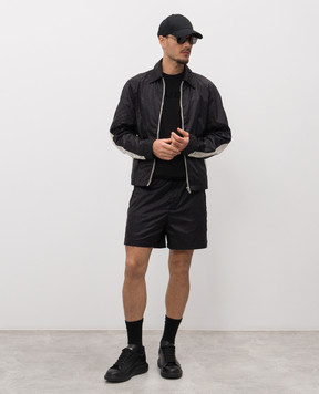 Alexander McQueen Black printed shorts 857175QRACA