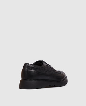 Doucal's Black combination brogues DU2523GOTNPG861