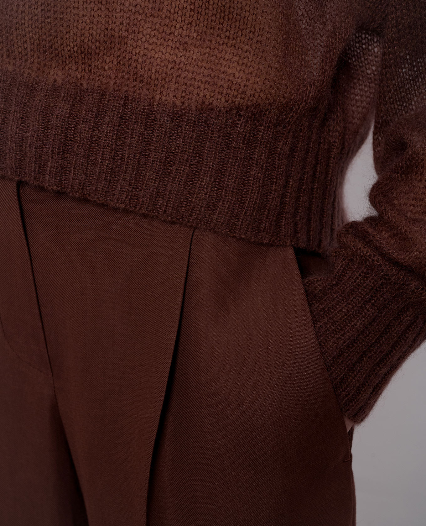 Brown wool sweater Brunello Cucinelli 5