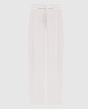 Peserico White pants with wool P0486603470