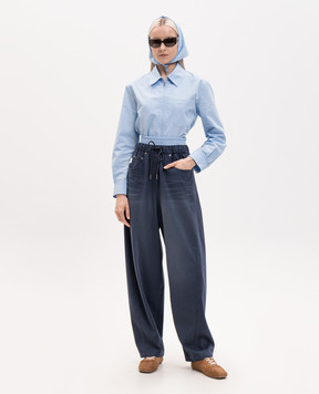 Juun.j Blue layered track pants JW6421W51P