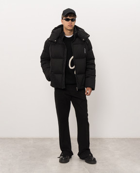 Off-White Black jacket with logo embroidery 44MED06CF26F001