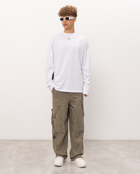 Off-White White longsleeve with Arrow logo 44MAB09CF26J001