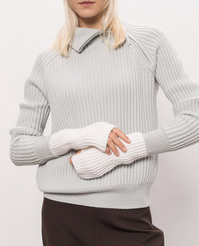 Allude Ivory cashmere mittens 26511227
