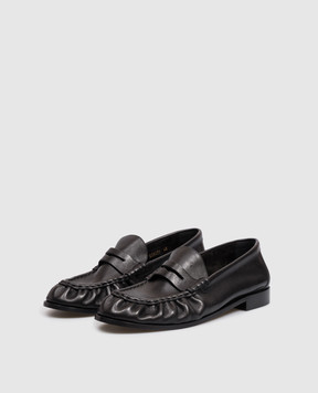 Saint Laurent Black leather loafers 83947125VAA