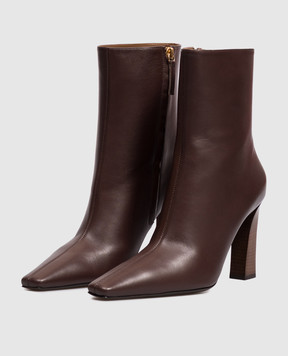 Giuseppe Zanotti Brenda brown leather ankle boots I670001