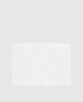Los Encajeros Bodoques Ivory Linen Placemat PLACEMATBODOQUES