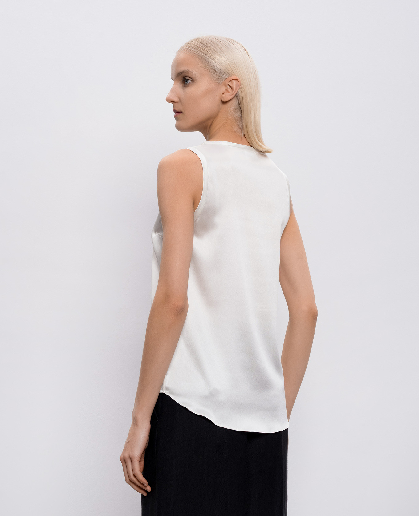 White silk top Brunello Cucinelli 4