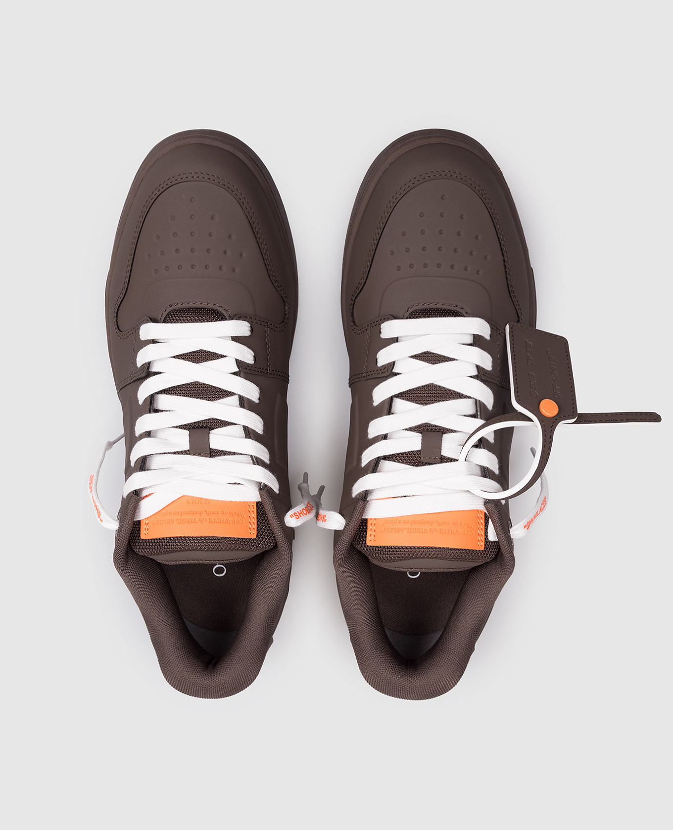 

Out Of Office Lifted Brown Sneakers Off-White