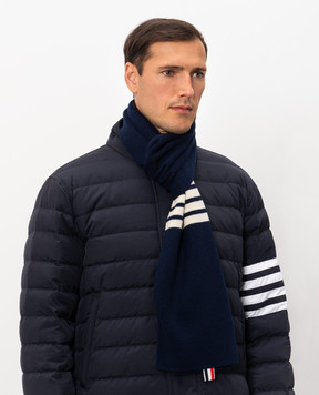 Thom Browne Blue cashmere scarf MKS026A00011