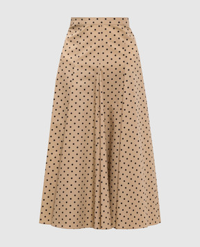 Max Mara Beige polka dot midi skirt MSTPANTEON
