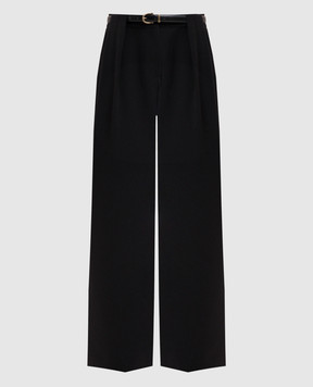 Twinset Black pants with belt 262LI2DPP