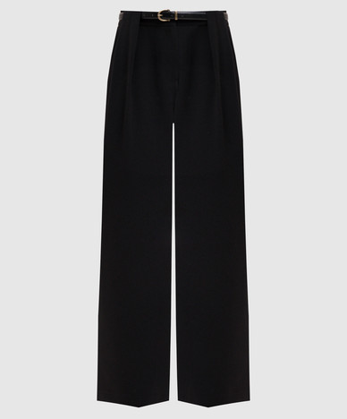 Pantaloni neri con cintura