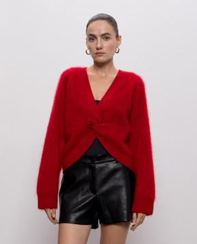 Twinset Red wool sweater with wool, cashmere and silk 262TT3025