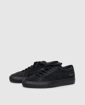 Common Project Black suede Achilles sneakers 2573