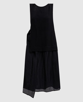 Y`S Yamamoto Black dress with wool YVD09829
