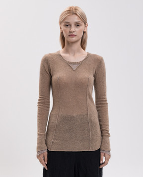 Masnada Brown wool sweater 81A02