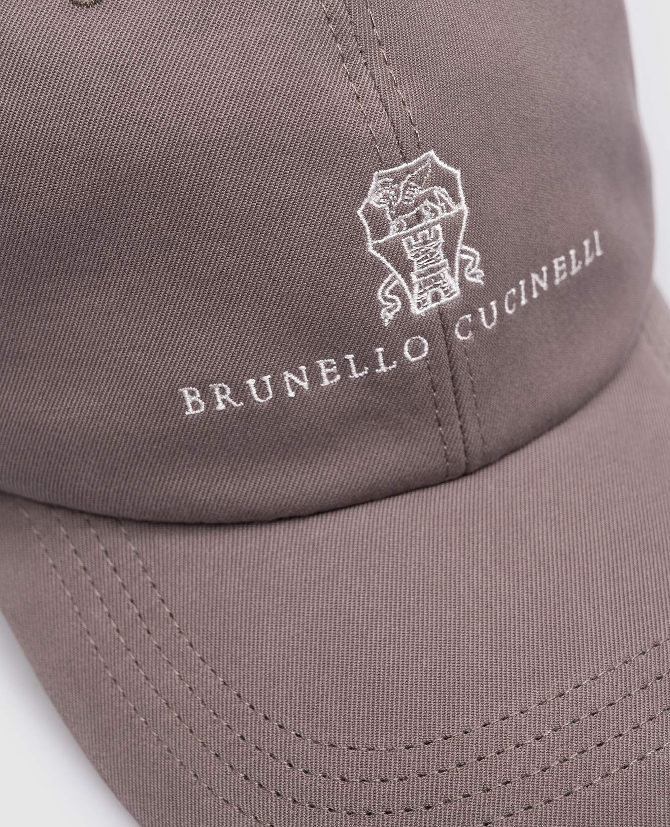 

Brown cap with logo Brunello Cucinelli