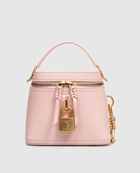 Balmain Pulse Vanity Pink Leather Crossbody Bag GN1BH004LOLP