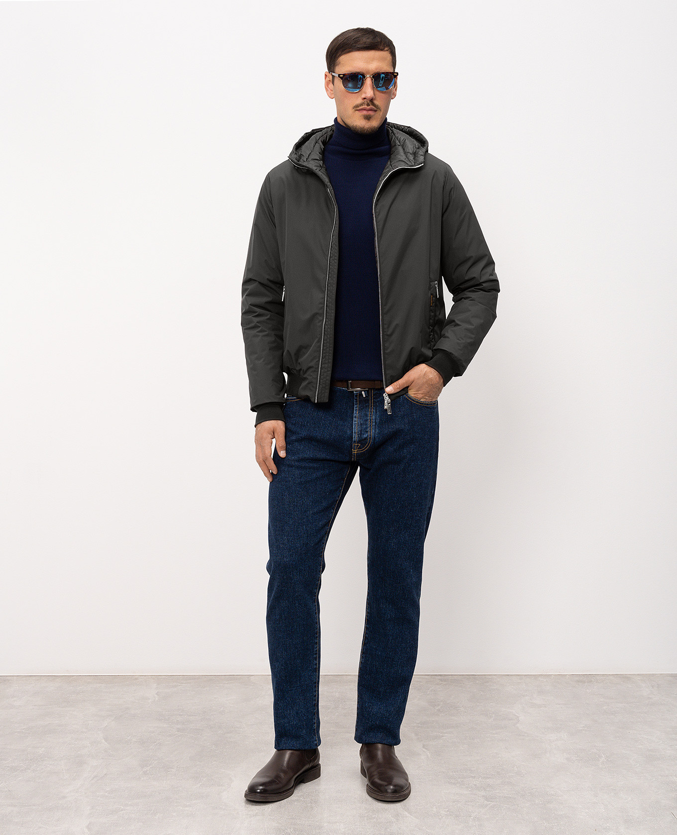 

Dark brown down jacket ONIRO MooRER