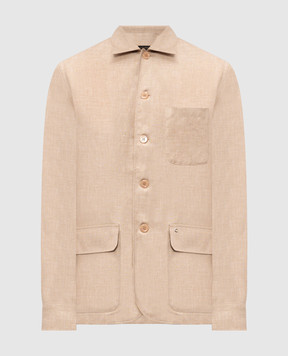 Stefano Ricci Beige shirt made of linen, wool and silk SP008138B127HA
