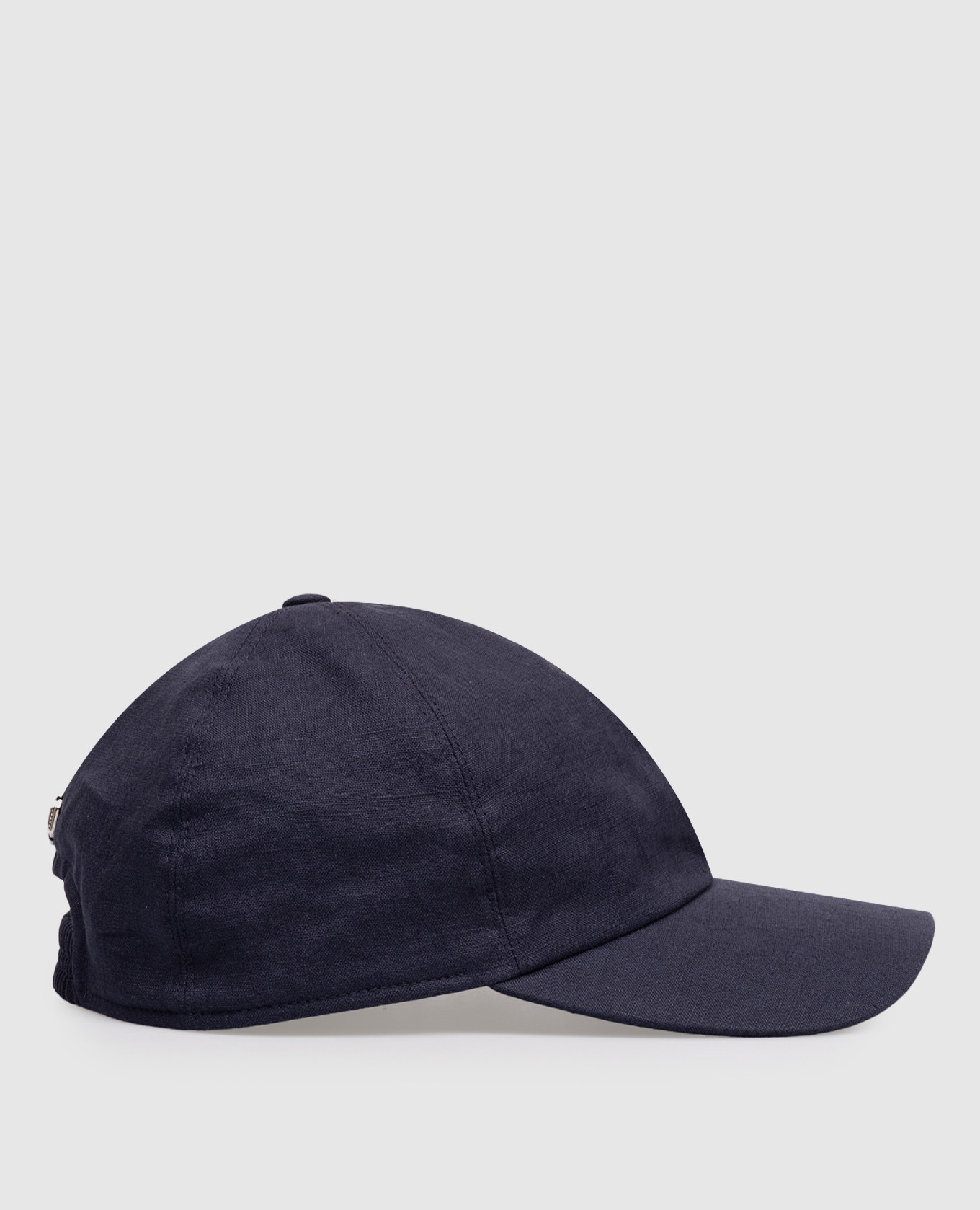 

Blue linen cap Bertolo Cashmere