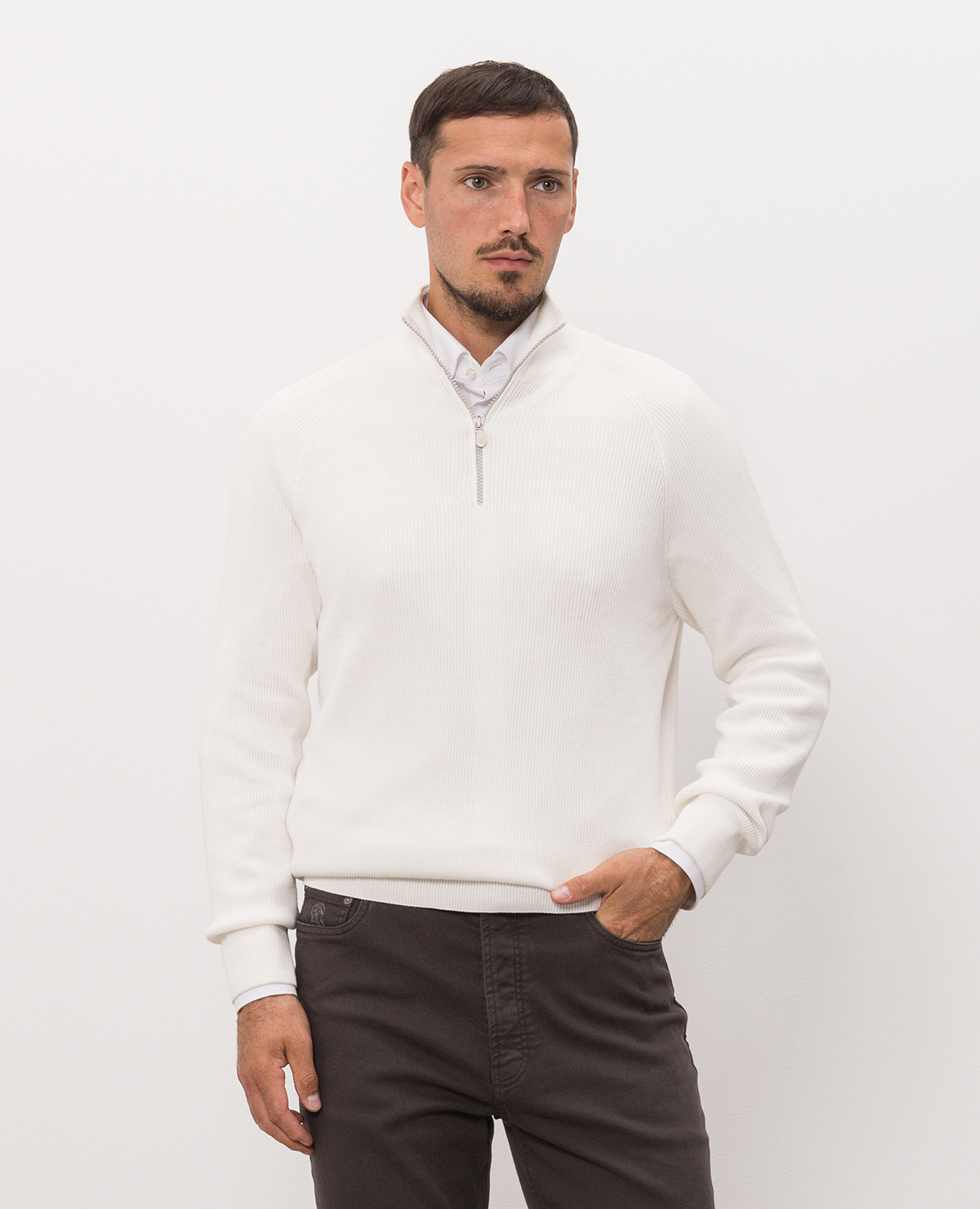 White jumper Brunello Cucinelli 3