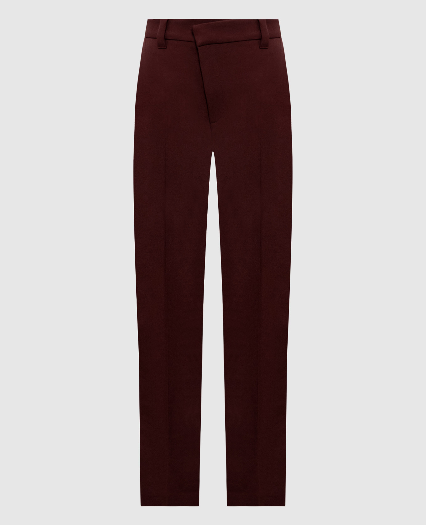 Burgundy wool pants