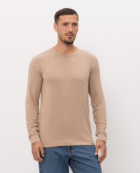 Stefan Brandt Brown Enno cashmere t-shirt ENNOLAMOWSEA