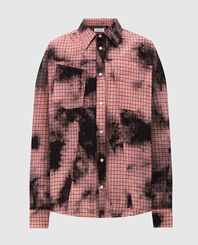 Alexander McQueen Red checkered shirt 873337QOABV