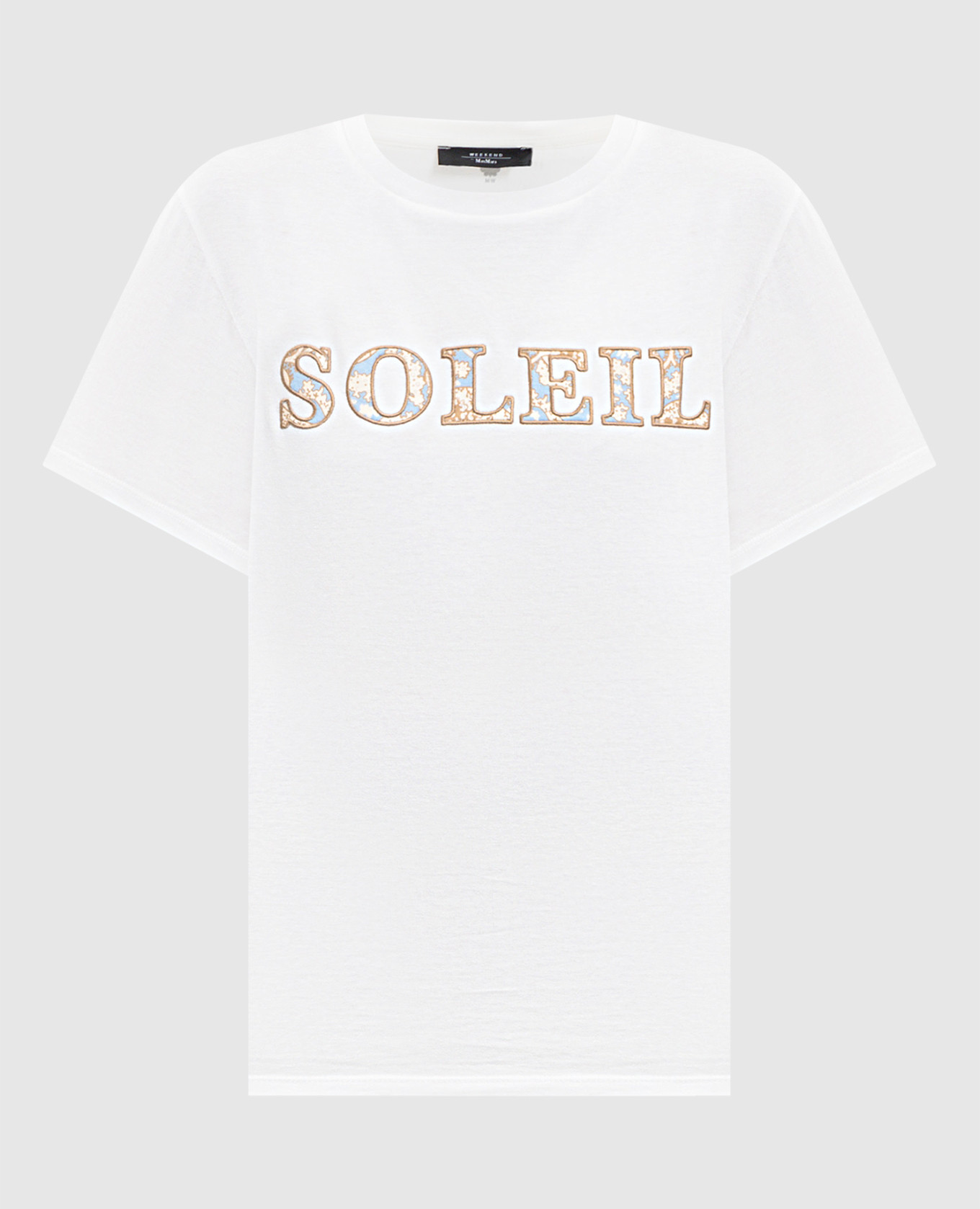 White BORA T-shirt with patch