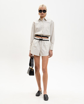 3.1 Phillip Lim White striped cropped shirt E26121767CCU