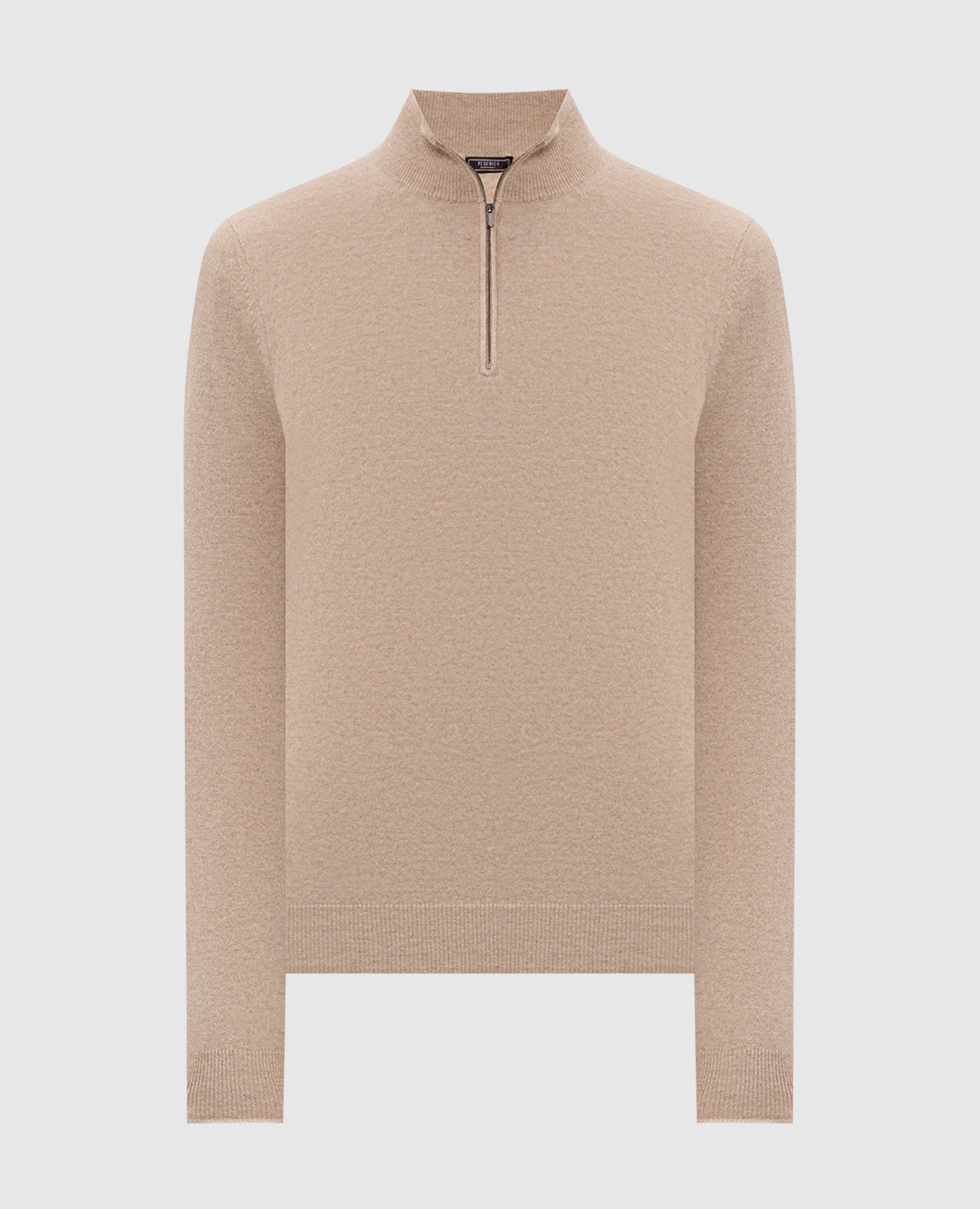 Beige wool and cashmere jumper