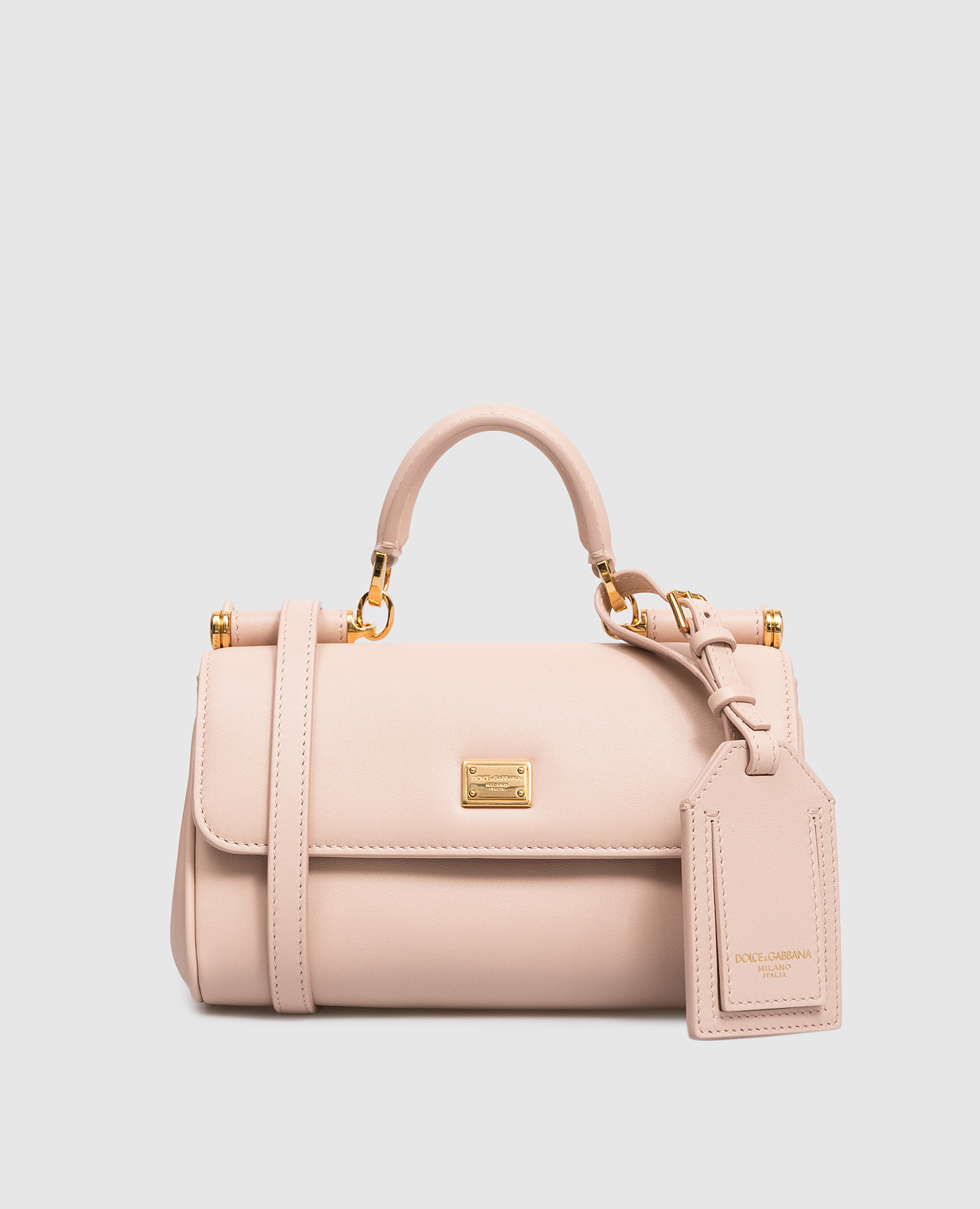 

Pink leather crossbody bag My Sicily Dolce&Gabbana