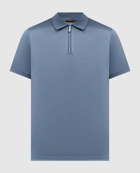 MooRER JERICHO blue polo shirt JERICHOJCL