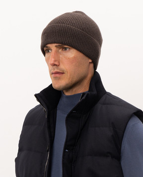 MooRER Brown cashmere hat MIDASX12