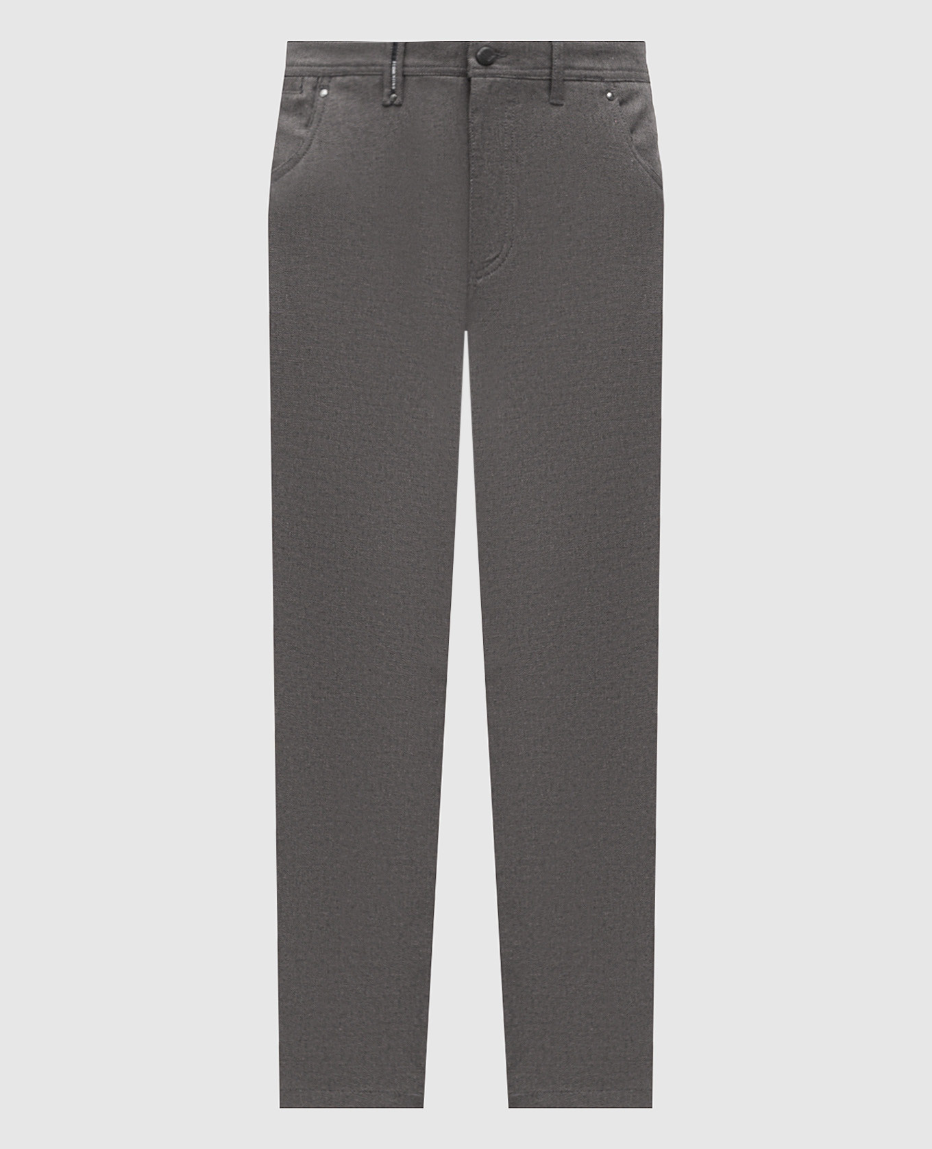 Grey pants with logo patch