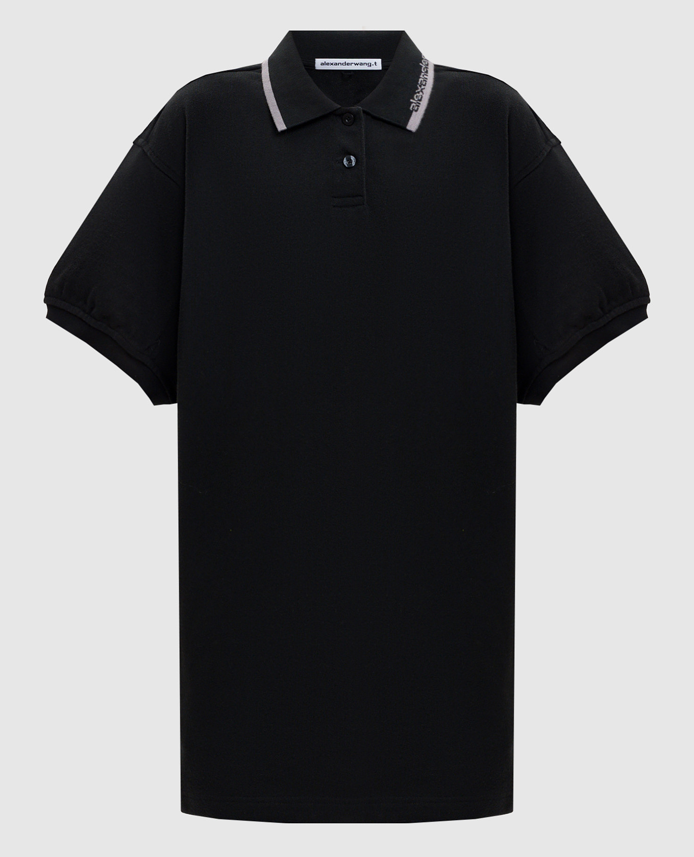 

Black mini polo dress with logo Alexander Wang
